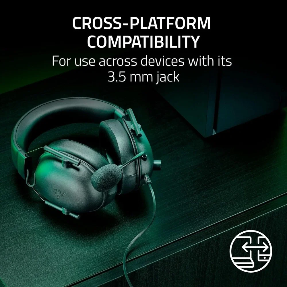 Razer BlackShark‎ V2 X Gaming Headset 7.1 Surround Sound 50mm Drivers 3.5mm Jack